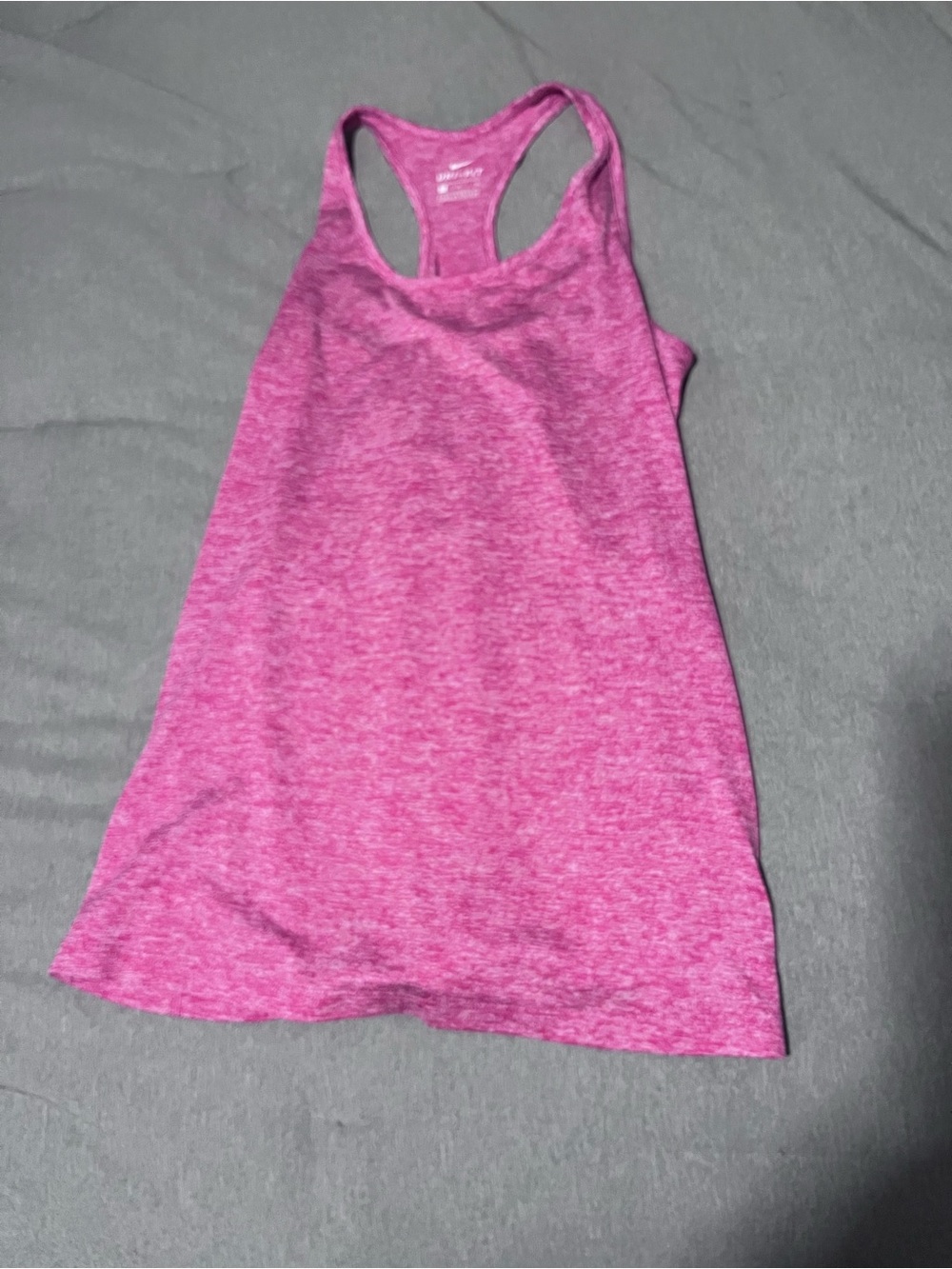 Nike Women's Heather Pink Racerback Tank